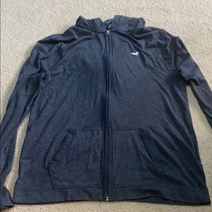 Hollister jacket with full zipper and hood size M